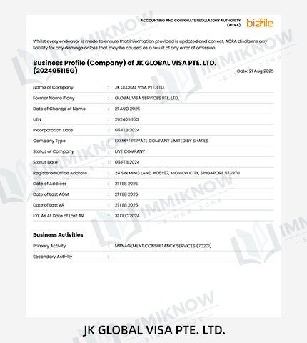 Giấy phép / Chứng nhận của Immiknow 11